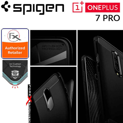 Spigen Rugged Armor for OnePlus 7 Pro - Black - Forexengineer-malaysia