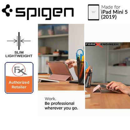 Spigen Smart Fold Case for iPad Mini 4 - iPad Mini 5 (2019) - Leather Tri-Fold Cover - Rose Gold (Barcode: 8809640255120 ) - Forexengineer-malaysia