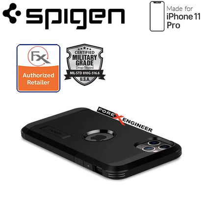 Spigen Tough Armor for iPhone 11 Pro (Black) - Forexengineer-malaysia