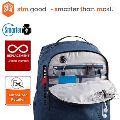 STM Myth Backpack 18L (15'') - Slate Blue - Forexengineer-malaysia
