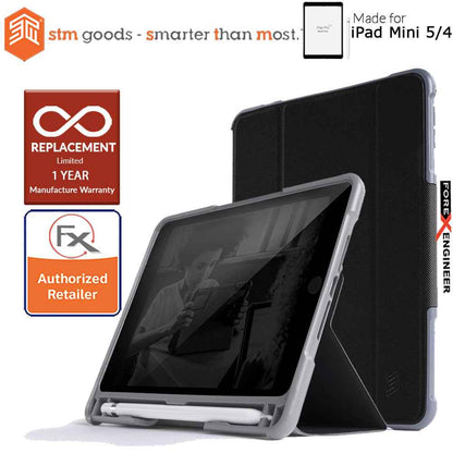 STM Dux Plus Duo for iPad Mini 5 - Mini 4 - Black Color ( Barcode: 765951763632 )