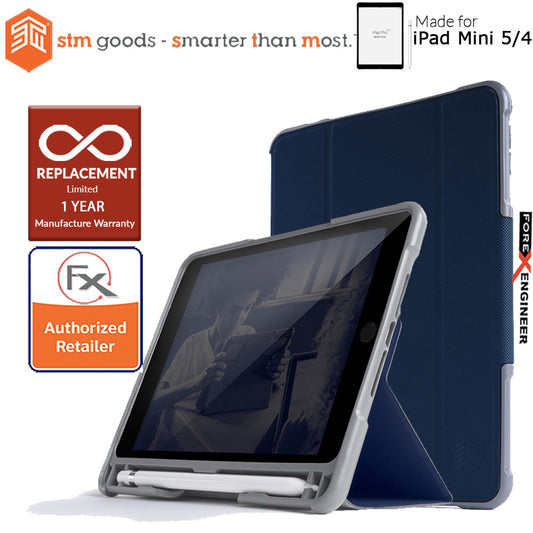 STM Dux Plus Duo for iPad Mini 5 - Mini 4 - Midnight Blue Color ( Barcode: 765951763656)