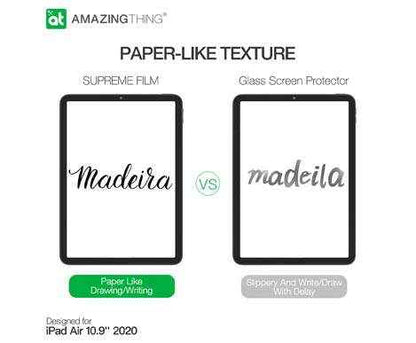 AMAZINGTHING Paperlike Texture Film for iPad Pro 11" - iPad Air 10.9" (2021-2018) - Paper Texture Screen Protector 0.2mm - Matte (Barcode: 4892878061629 )