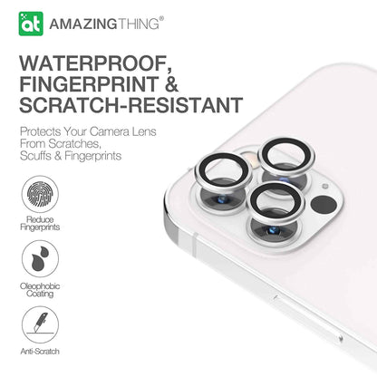 AMAZINGthing SUPREME AR 3D LensGlass Protector for iPhone 13 Pro 6.1" 5G ( Three Lens ) - Silver (Barcode: 4892878069502 )