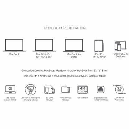 Grenoplus 9 in 1 Xten C 2 Combo Hub - Space Grey (Barcode: 6971196340765 ) - Forexengineer -Malaysia- 6971196340765