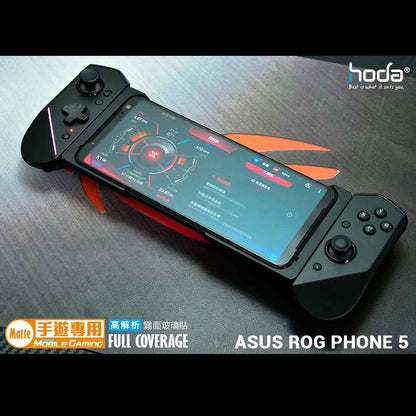 [RACKV2_CLEARANCE] Hoda Tempered Glass for ASUS Rog Phone 5 - 5 Pro - 5 Ultimate ( Anti - Glare ) - 2.5D 0.33mm Full Coverage Tempered Glass Screen Protector (ZS673KS) - Matte  ( Barcode : 4711103540695 )