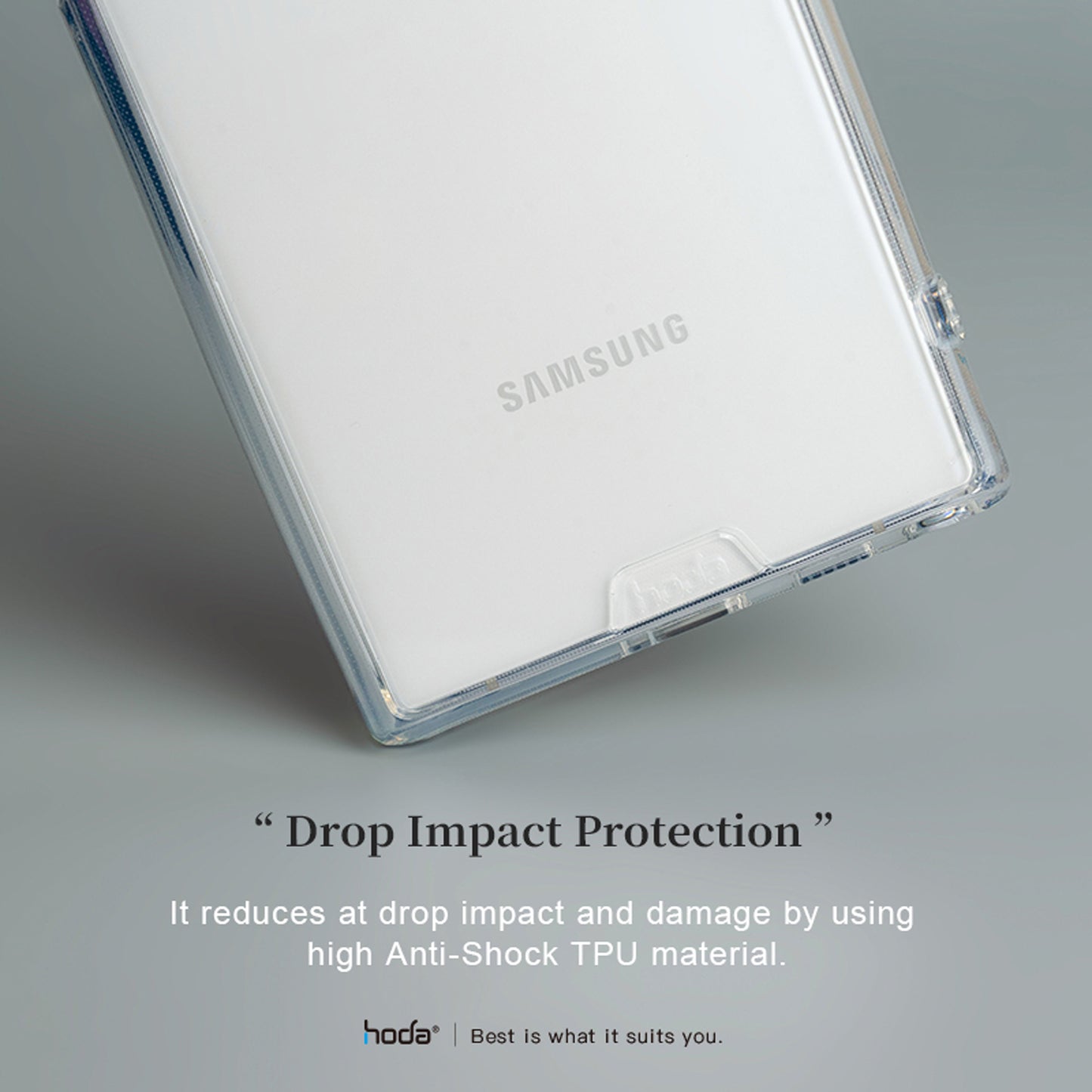 Hoda Crystal Pro Glass Case for Samsung Galaxy S22 Ultra - Military Standard - Clear (Barcode: 4711103543856 )