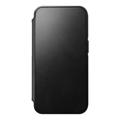 [ONLINE EXCLUSIVE] Nomad Modern Leather Folio Horween Case for iPhone 14 Pro - MagSafe Compatible - Black (Barcode: 856500012315 ) - Forexengineer -Malaysia- 856500012315