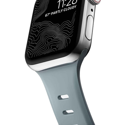 [ONLINE EXCLUSIVE] Nomad Sport Slim Band for Apple Watch 41mm - 40mm - 38mm ( Series SE - 7 - 6 - 5 - 4 - 3 - 2 - 1 ) - Glacier Blue ( Barcode: 856500011394 )