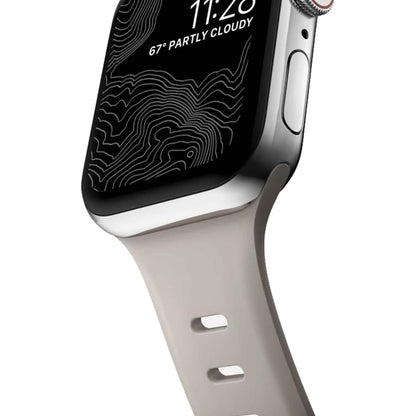 [ONLINE EXCLUSIVE] Nomad Sport Slim Band for Apple Watch 41mm - 40mm - 38mm ( Series SE - 7 - 6 - 5 - 4 - 3 - 2 - 1 ) - Bone ( Barcode: 856500011417 )