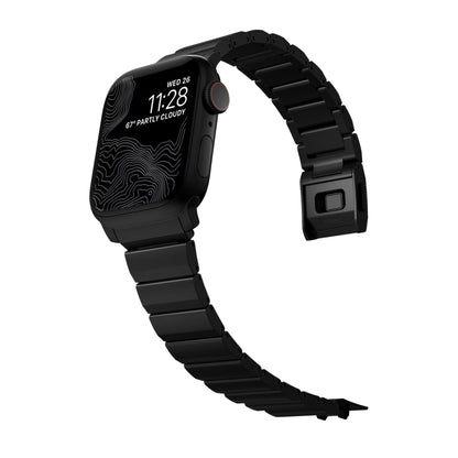 [ONLINE EXCLUSIVE] Nomad Titanium Band for Apple Watch 41mm - 40mm - 38mm ( Series 8 - SE2 - 7 - SE - 6 - 5 - 4 - 3 - 2 ) - Black (Barcode: 856500011769 ) - Forexengineer -Malaysia- 856500011769