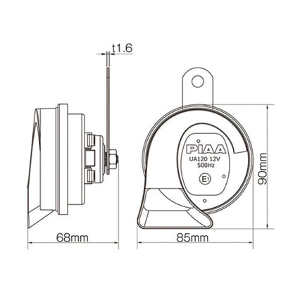 PIAA OTO STYLES HORN (400-500Hz) HO-14 ( Barcode: 4960311046615 ) - Forexengineer -Malaysia- 4960311046615