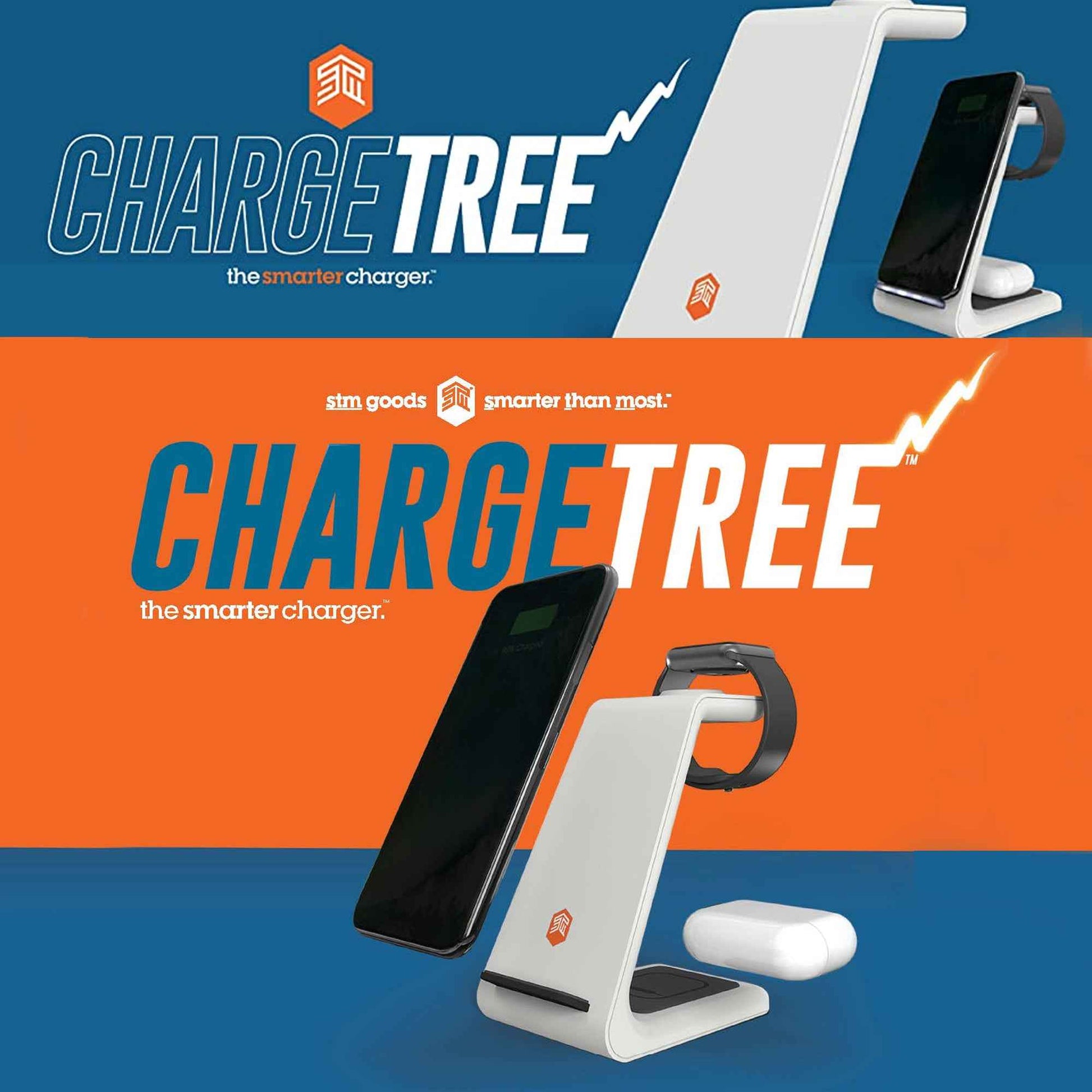 STM ChargeTree 3 in 1 wireless charging station - for iPhone , Apple ...