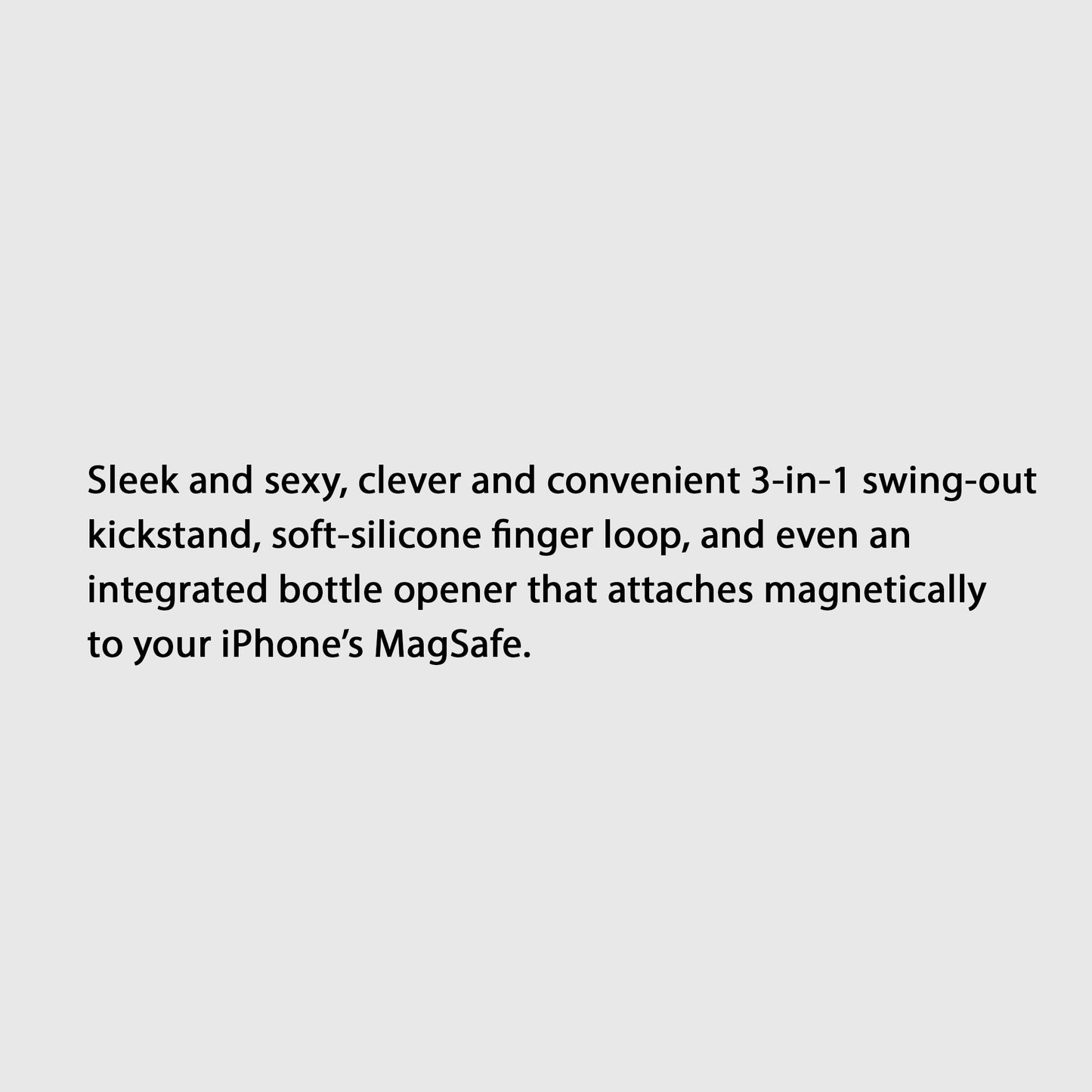 STM MagLoop - iPhone Finger Loop and Bottle Opener - Black - Forexengineer -Malaysia- 810046111208