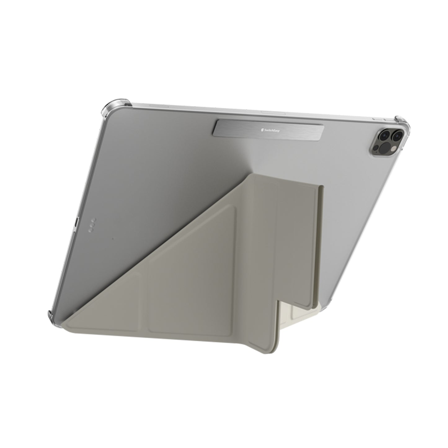 SwitchEasy Origami Nude for iPad Pro 11" ( 2022 - 2020 - 2018 ) - iPad Air 10.9" ( 2022 - 2020 ) - Flexi-Folding Folio Clear Case - Starlight (Barcode: 4895241108587 )