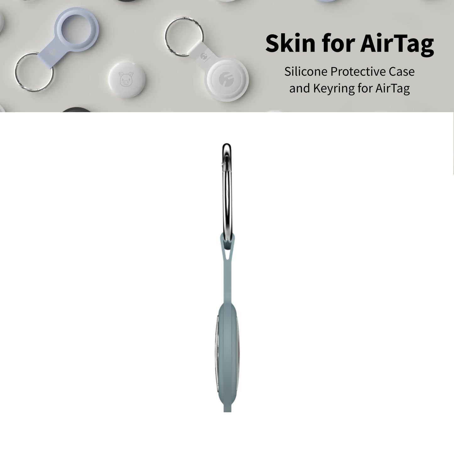 SwitchEasy Skin Case For AirTag - Exquisite Blue (Barcode: 4895241101342 )