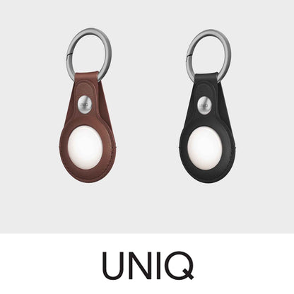 [RACKV2_CLEARANCE] UNIQ Domus Case for AirTag - Include 1 set front & back protective films - Brown (Barcode: 8886463677360 )