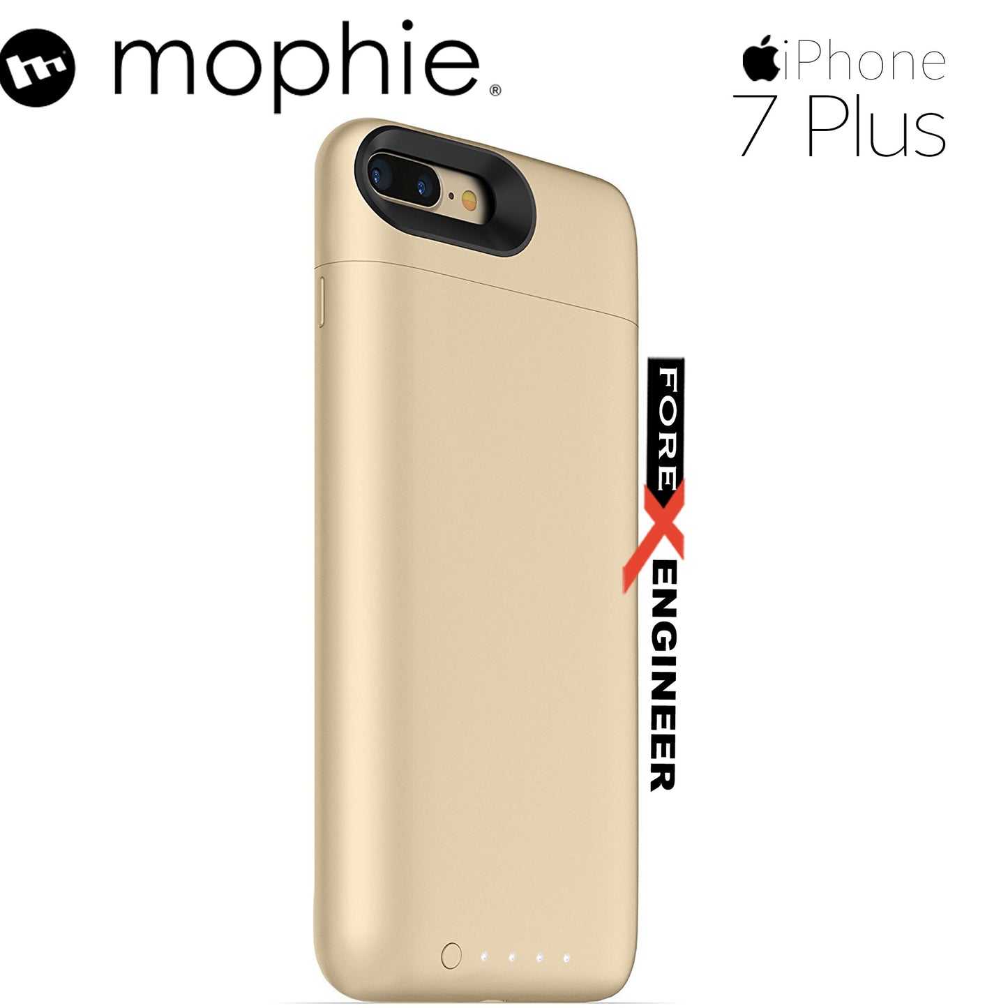 Mophie Juice Pack air for iphone 7 - 8 plus - gold color (wireless charge capable)