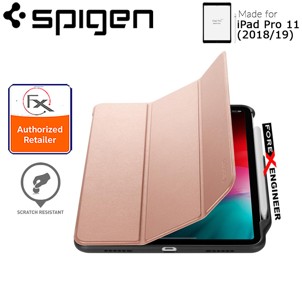 Spigen Smart Fold 2 for iPad Pro 11" (2018-19) - with build in Apple Pencil slot - Rose Gold