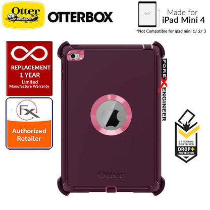Otterbox Defender Series case for iPad Mini 4 - Mini 5 (Not compatible with ipad mini 1-2-3) - Very Berry - Forexengineer-malaysia