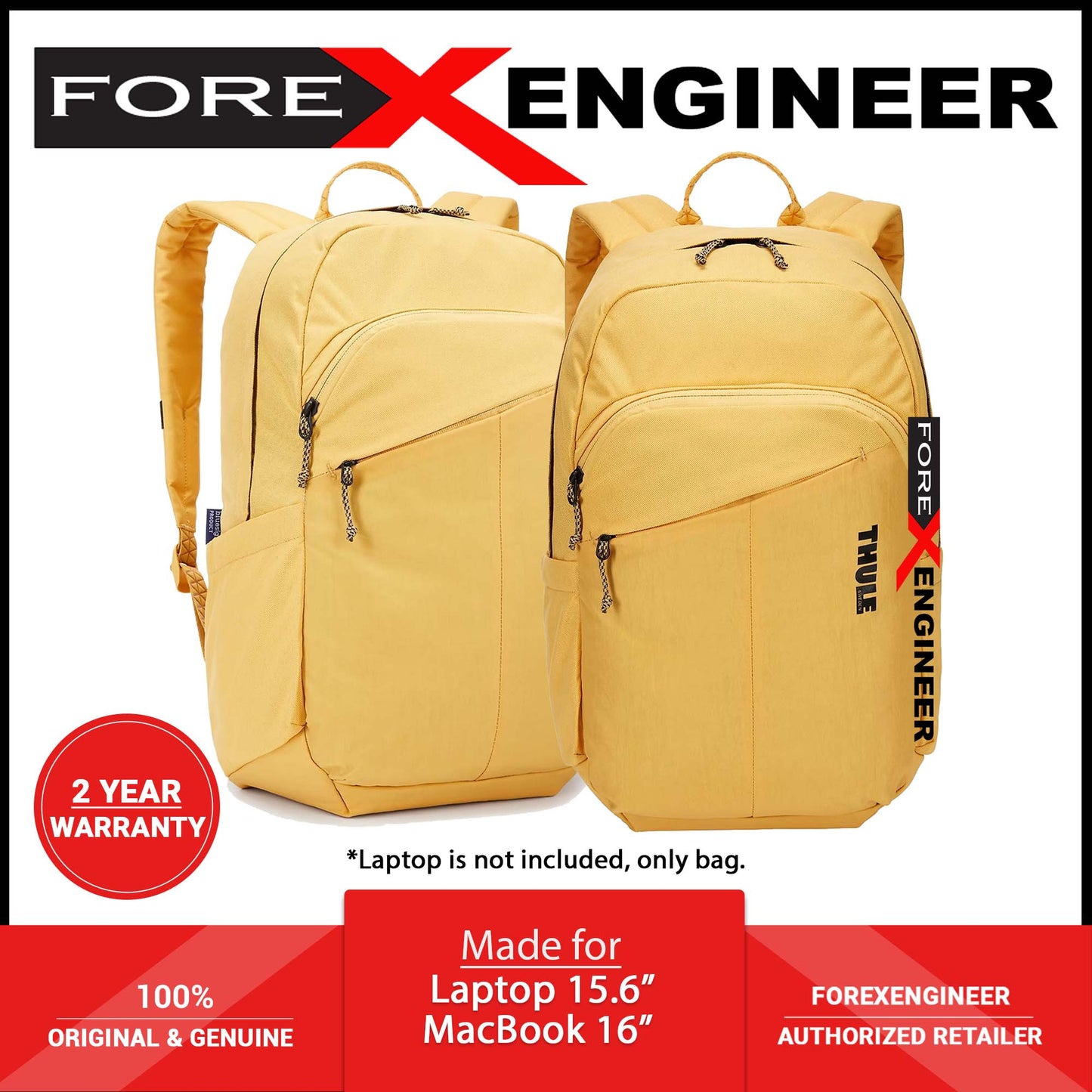 Thule Indago 23L Backpack - Fit up to 15.6" Laptop or 16" MacBook - Ochre (Barcode: 0085854252676 )