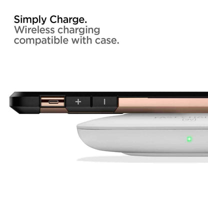 Spigen Tough Armor for iPhone X - Military Grade Protection Case with Build-in Kickstand - Blush Gold - Forexengineer-malaysia