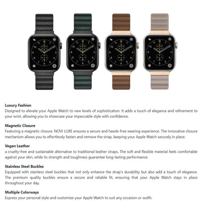 Laut Novi Luxe Watch Strap for Apple Watch ALL Ultra & 42/44/45/49MM - Sepia Brown ( Barcode: 4895206933889 ) - Forexengineer -Malaysia- 4895206933889
