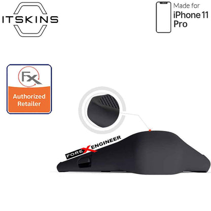 ITSkins Hybrid Fusion Carbon for iPhone 11 Pro ( Black 1 ) ( Barcode: 4894465050108 )