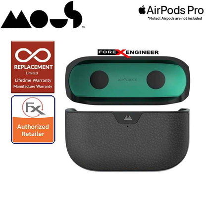 Mous for Airpods Pro Case - Comes with Carabiner Keychain - Black Leather Colour ( Barcode : 5060624483141 )