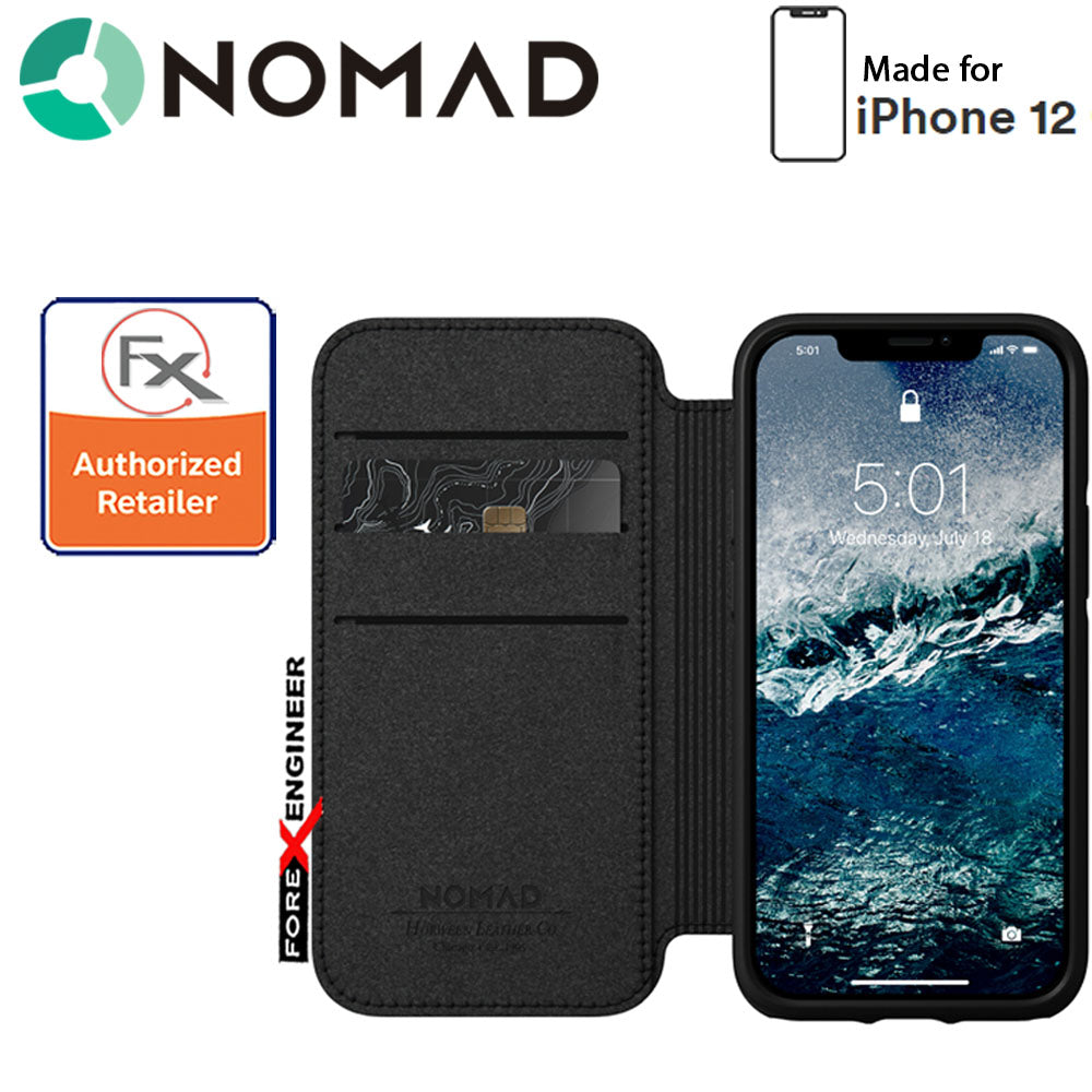 Nomad Rugged Folio Case for iPhone 12 Mini 5G 5.4" - Black ( Barcode : 856500019116)