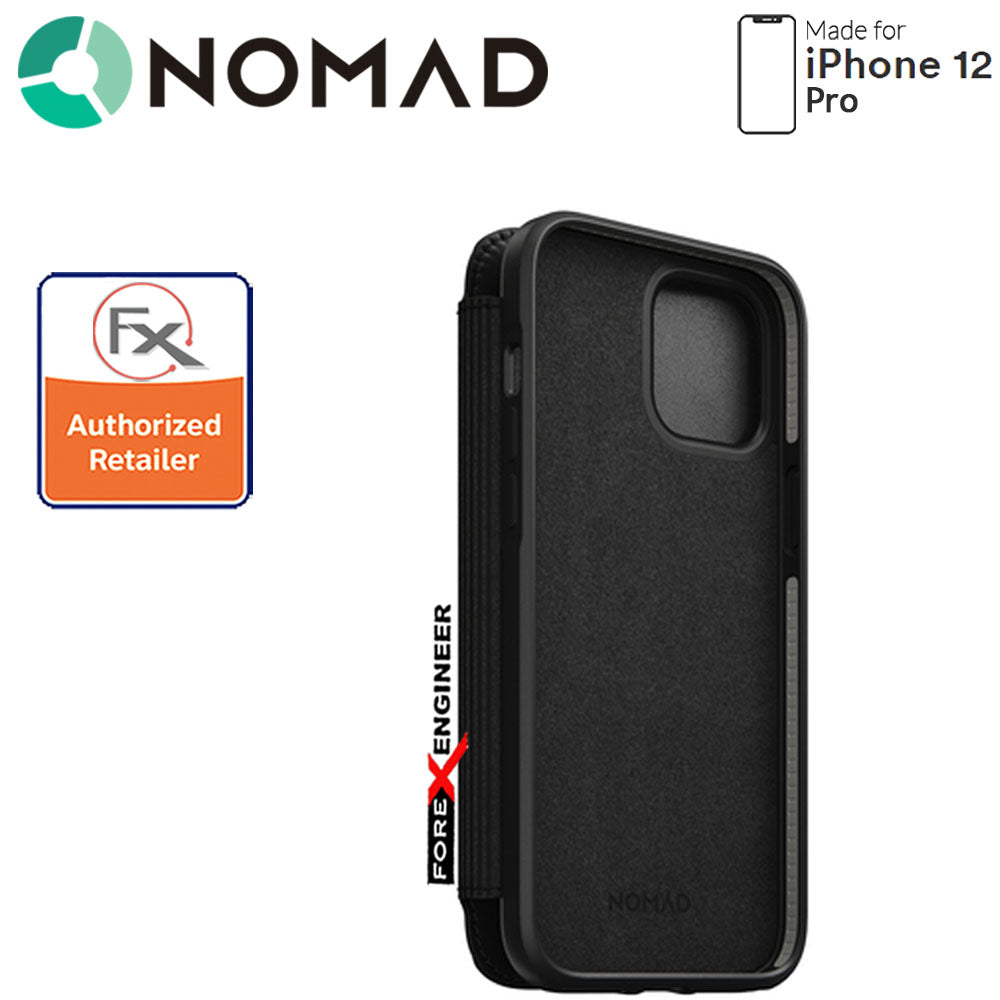 Nomad Rugged Folio Case for iPhone 12 Pro - Black ( Barcode : 856500019130 )