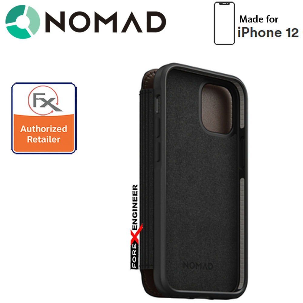 Nomad Rugged Folio Case for iPhone 12 Mini 5G 5.4" - Rustic Brown ( Barcode : 856504015558)