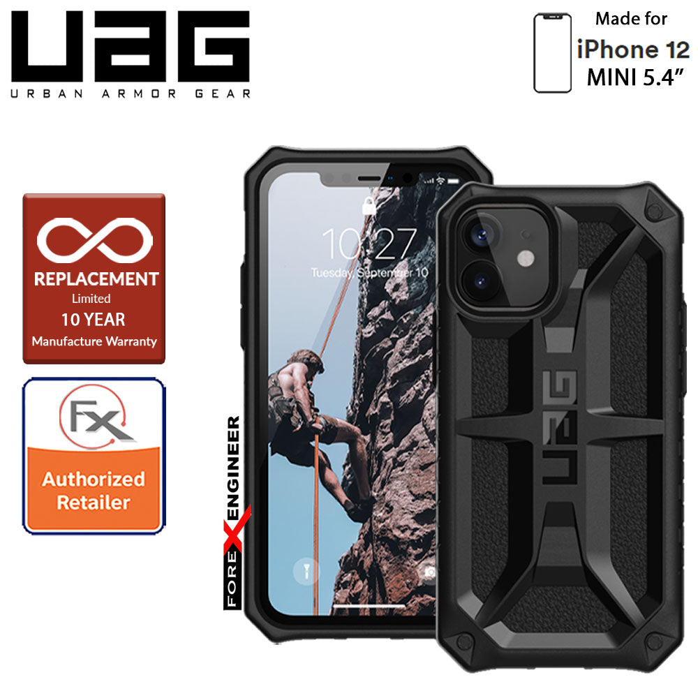 UAG Monarch for iPhone 12 Mini 5G 5.4" - Rugged Military Drop Tested ( Black ) - ( Barcode : 812451035940 )