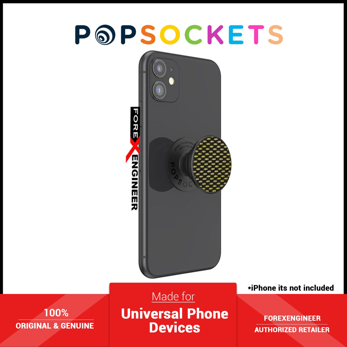 PopSockets PopGrip Swappable Premium - Mesh Neon Green (Barcode: 840173704882 )