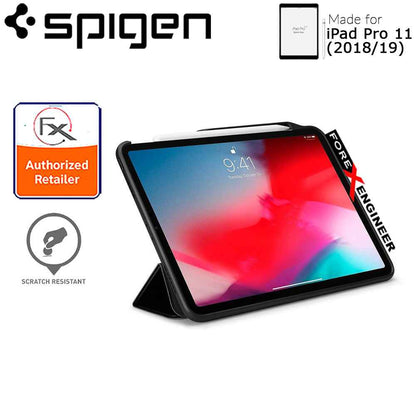 Spigen Smart Fold 2 for iPad Pro 11" (2018-19) - with build in Apple Pencil slot - Black - Forexengineer-malaysia