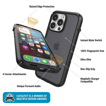 Catalyst Influence for iPhone 13 Pro 6.1" 5G - 10ft Drop Proof - Stealth Black (Barcode: 840625111756 )