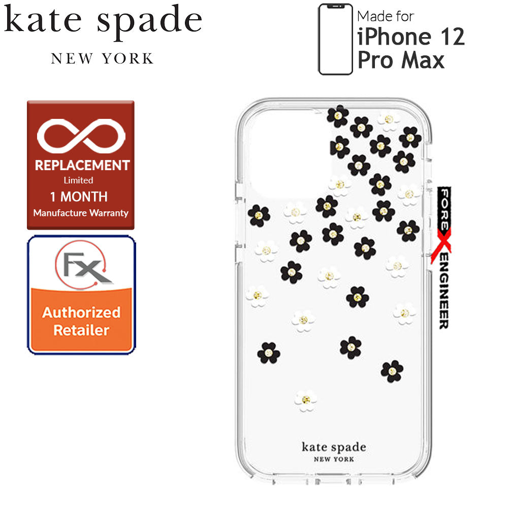 Kate Spade Protective Hardshell for iPhone 12 Pro Max 5G 6.7"- Scattered Flowers ( Barcode: 191058122681 )