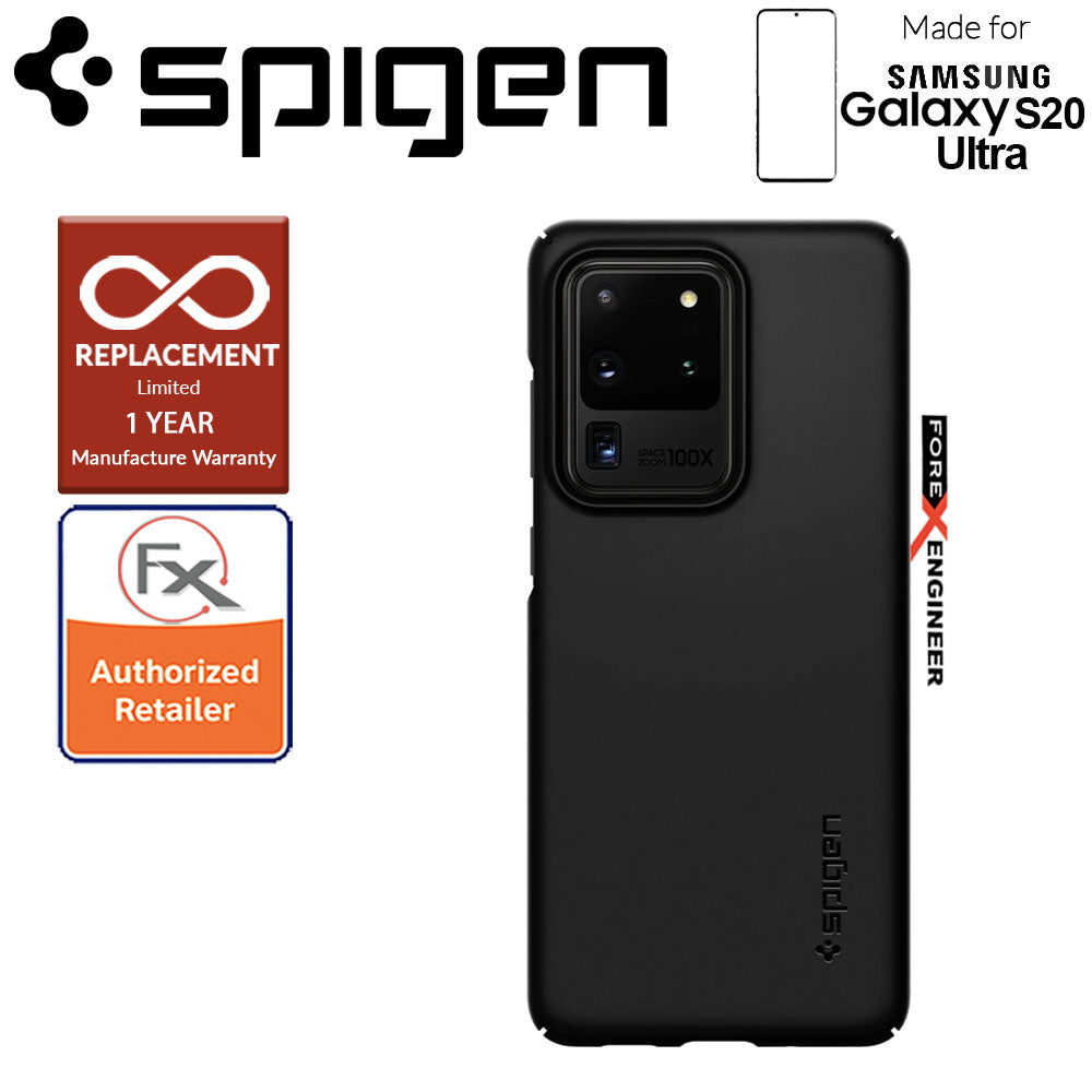 Spigen Thin Fit for Samsung Galaxy S20 Ultra 6.9" - Black Color