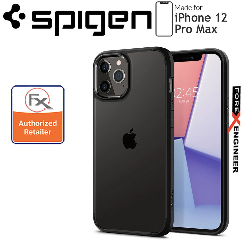 Spigen Ultra Hybrid for iPhone 12 Pro Max 6.7" - Matte Black ( Barcode : 8809710755970 )