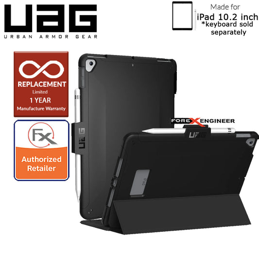 UAG Scout Series for 10.2 inch ( 7th - 8th - 9th Gen ) ( 2019 - 2021 ) - Compatible with Smart Keyboard Folio - Black Color ( Barcode: 812451035254 )