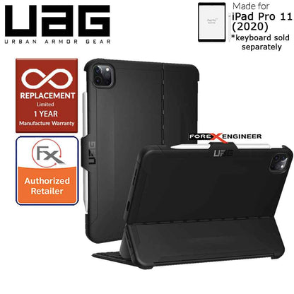 UAG Scout Series for iPad Pro 11 inch 2nd Gen 2020 - Compatible with Smart Keyboard Folio - Black Color ( Barcode: 812451034875 )