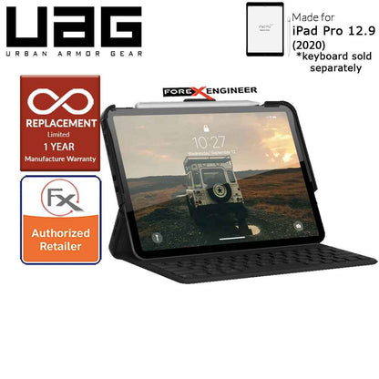 UAG Scout Series for iPad Pro 12.9 inch - 12.9" 4th Gen 2020 - Compatible with Smart Keyboard Folio - Black Color ( Barcode: 812451034851 )