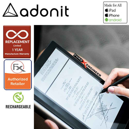Adonit Dash 3 Fine Point Stylus for all iPad, iPhone, and Android - Black - Forexengineer-malaysia
