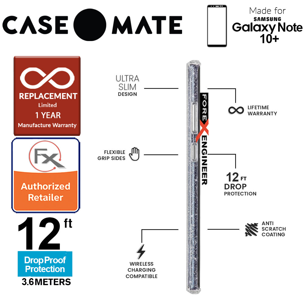 Case Mate Sheer Crystal for Samsung Galaxy Note 10+ - Note 10 Plus  - Clear