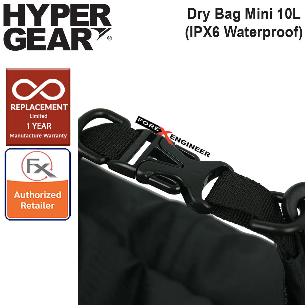 HyperGear Dry Bag Lite 10L - IPX6 Waterproof Specification - Black