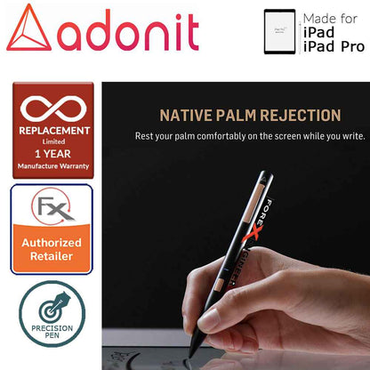 Adonit Note Stylust Pen - Almost same with Apple Pencil - For latest iPad - iPad Pro - Black - Forexengineer-malaysia