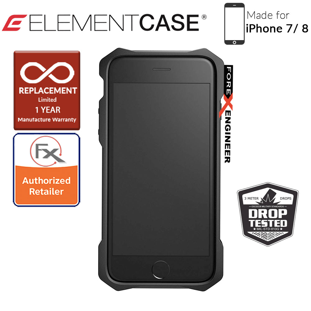 Element Case - Rev (7-8) - Black (Compatible with iPhone SE 2nd Gen 2020) (640947793100)