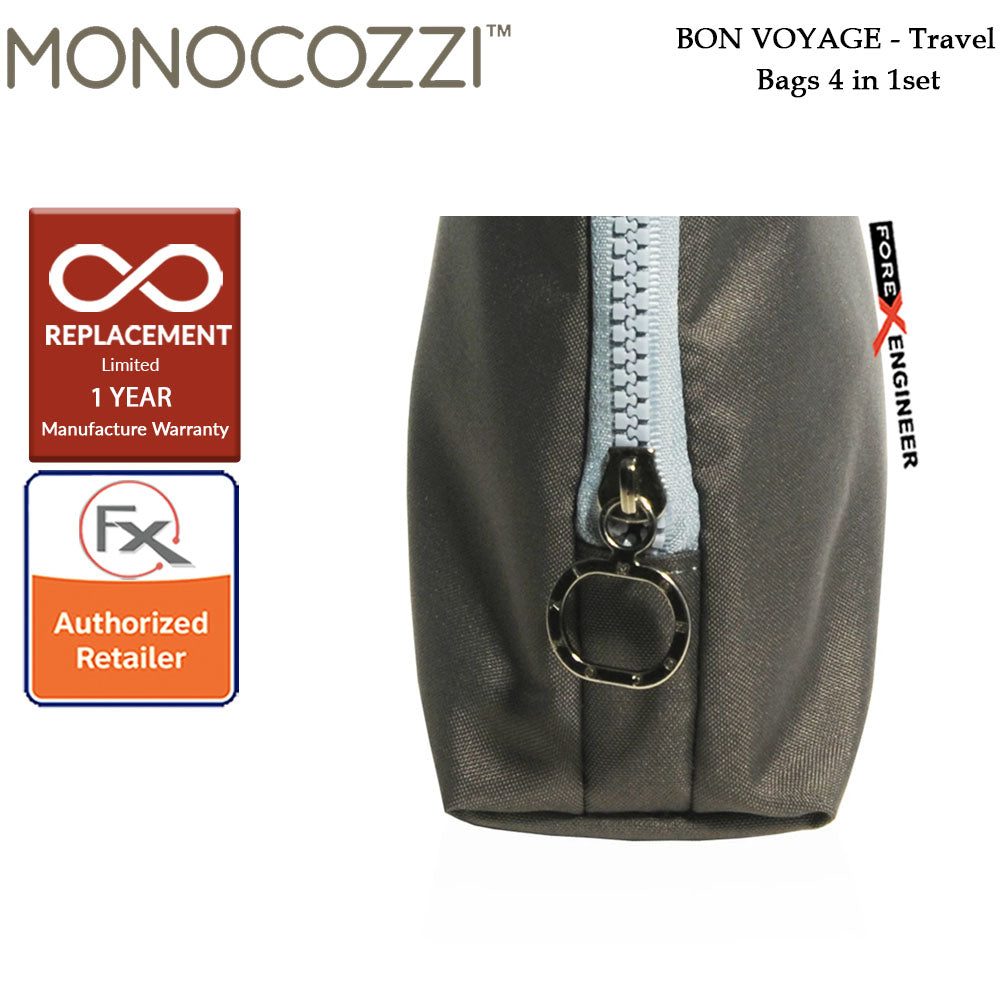 Monocozzi Bon Voyage Travel Bags 4 in 1 Set - Black color