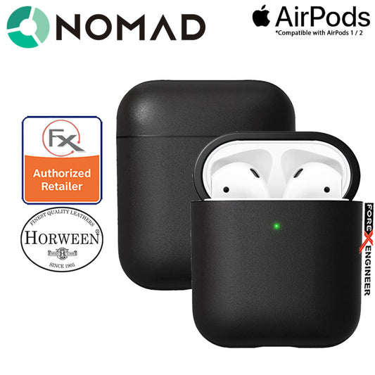 Nomad Rugged Case for AirPods and AirPods with Wireless Charging Case ( Airpods 1 & 2 Compatible ) - Black color
