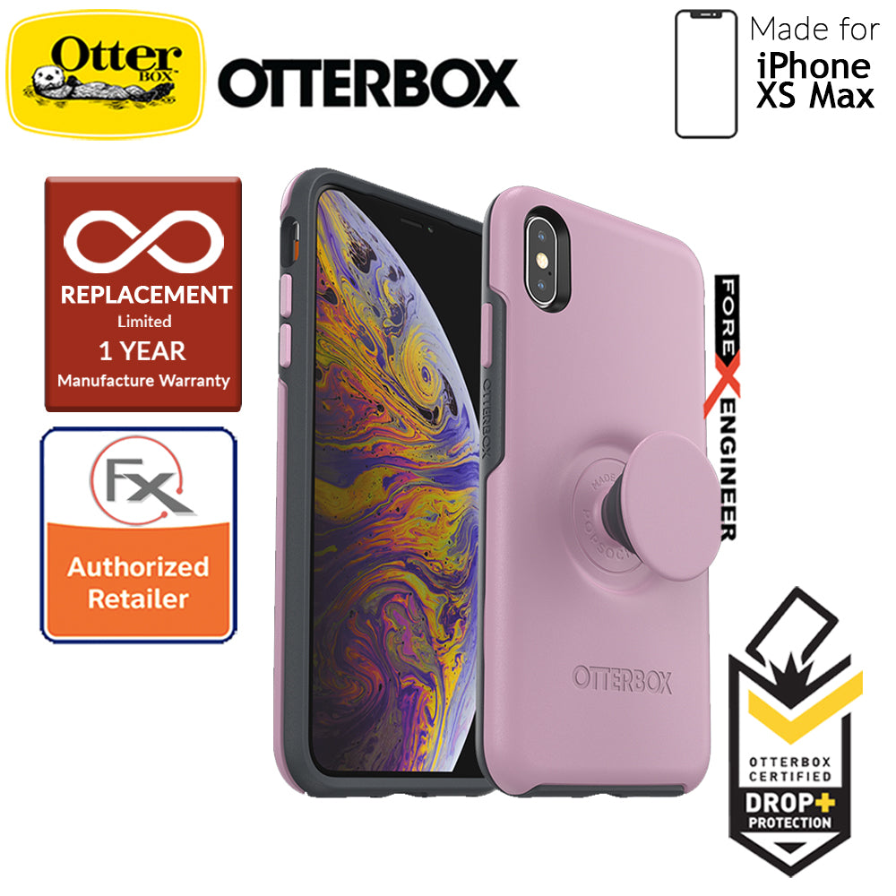 OTTER + POP Symmetry for iPhone Xs Max - Slim Protective Case with PopSockets -Mauveolous
